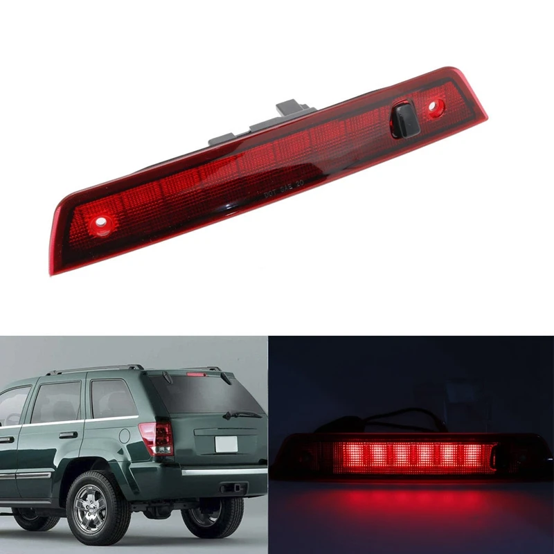 

Rear Third 3Rd Brake LED Light High Mount Stop Light Reverse Brake Light for Jeep Grand Cherokee 2005-2010 (Red)