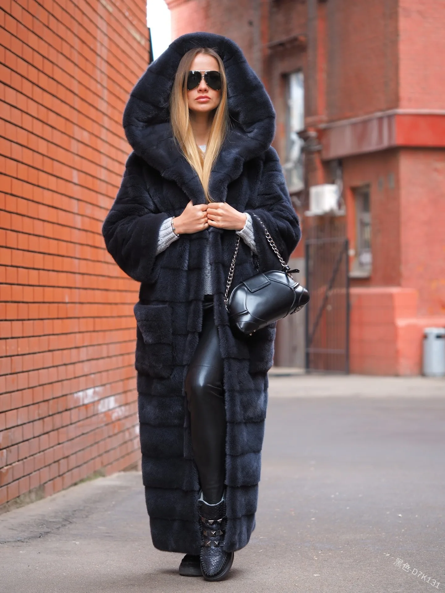 Plus Size Fur Women Coat Winter Long Sleeve Faux Fur Hooded Warm Overcoat Female Faux Fur Coat