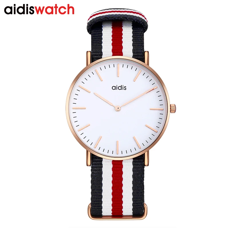 2023 ADDIES NATO Nylon Strap Sport Watches Men Luxury 30M Waterproof Quartz Couple Wristwatch Man Clock Relogio Masculino