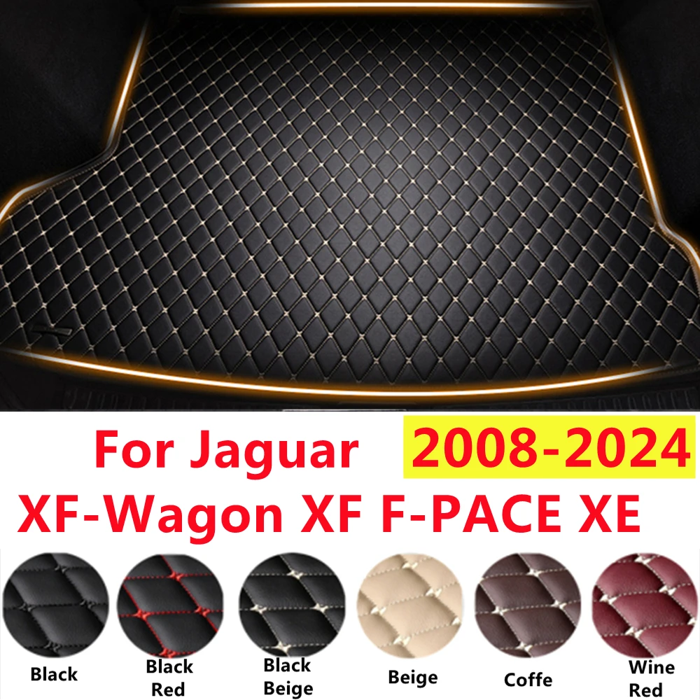 

SJ XPE Leather All Weather Custom Fit For Jaguar F-PACE XF Wagon XE Car Trunk Mat AUTO Accessories Rear Cargo Liner Cover Carpet