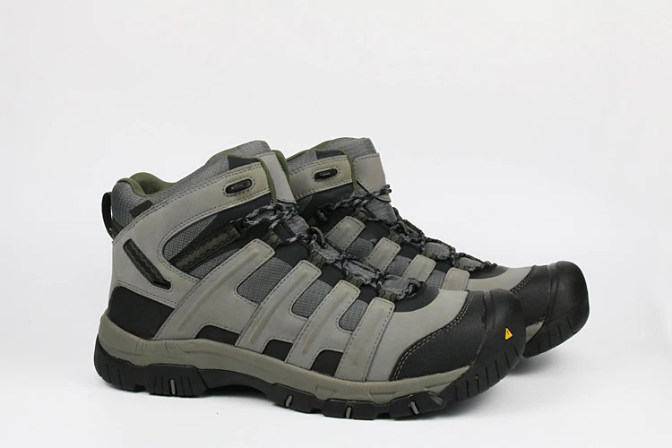 

Men`s Genuine leather steel toe cap waterproof hiking working boots Mens slip-resistant anti-puncture trekking travel boots