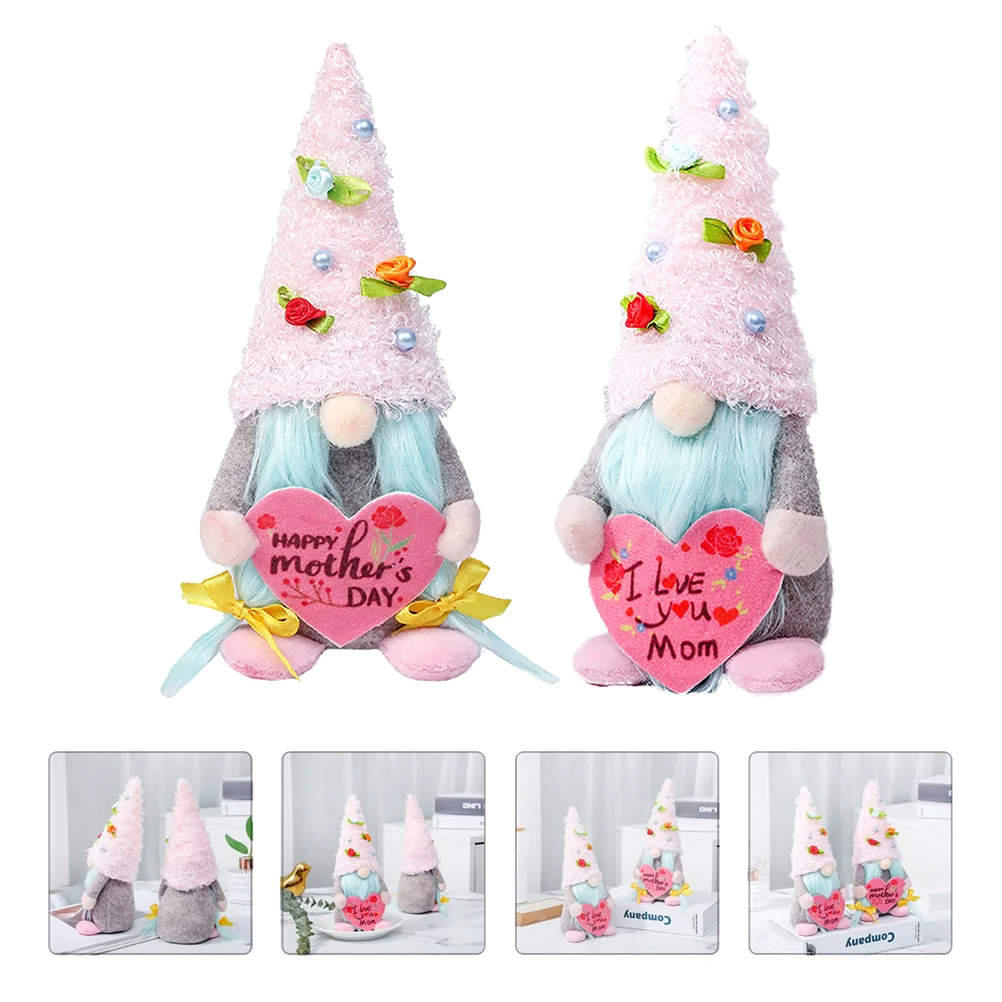 

2pcs Multipurpose Decorative Interesting Gnome Dolls for Home Office Mother's Day