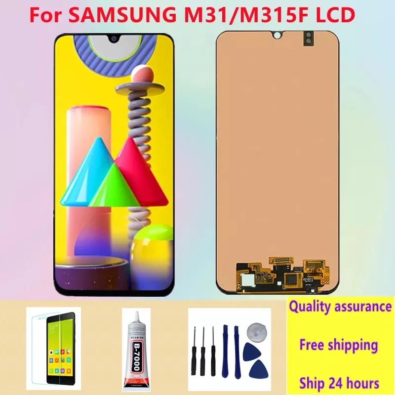 Original 6.4 inch For Samsung Galaxy M31  M315 M315F/DS M315F/DSN LCD Display Touch Screen Digitizer Component