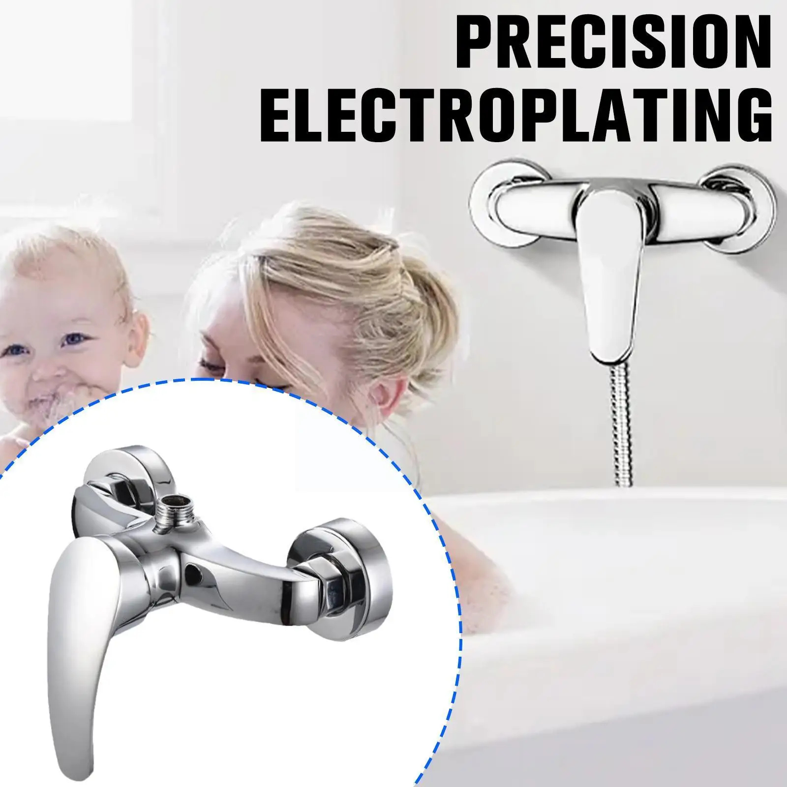 

Hot And Cold Water Mixing Bathroom Bathtub Faucet Mount Shower Bathroom Shower Shower Upward Wall Concea S8d4