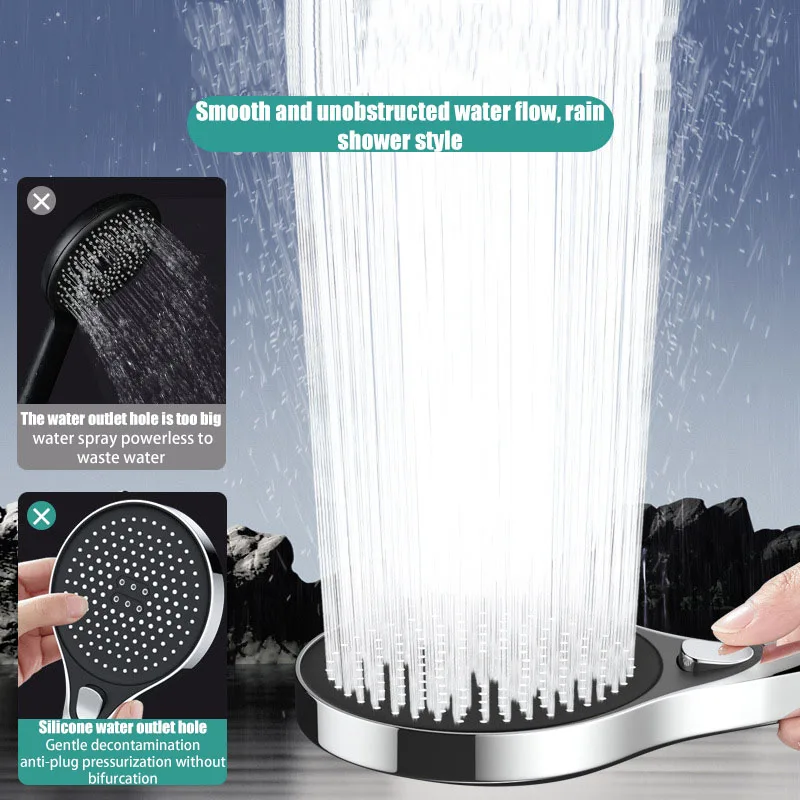 Аксессуары Для Ванной Комнаты Насадка Душа С Тремя Режимами Ручной Душ Большой