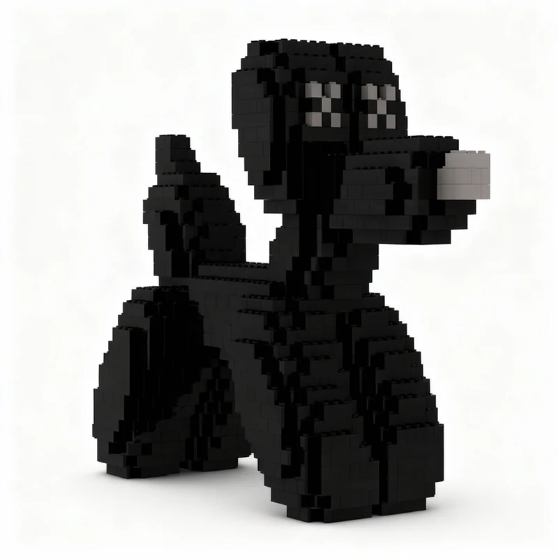 Набор для сборки модели собаки-шара (1193 детали) MOC: конструктор, развивающая игрушка, идея для творчества, рождественский подарок, DIY, образовательный набор для сборки (art.: 3920da680eb10) - 3920da680eb10