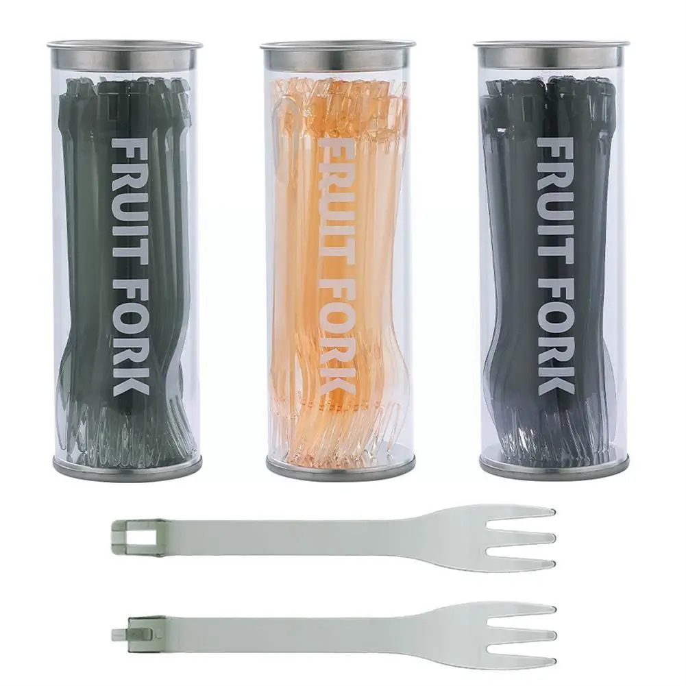 

Creative Fruit Fork Clip Detachable Cake Anti-scalding Lunch Pick Dessert Creative Clip Kitchen Fork Accessories Reusable W9T8