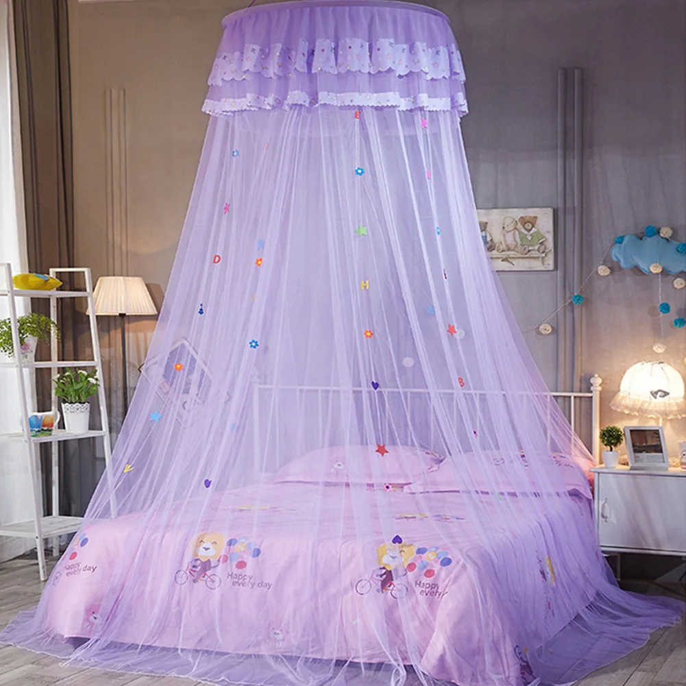 Круглая купольная сетчатая Кружевная Сетка для спальни и детской кровати с