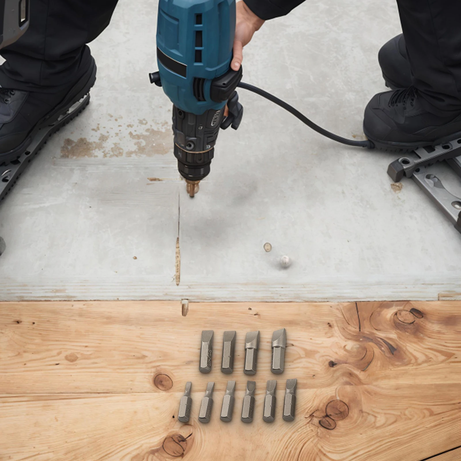 Набор отверток 1/4 дюйма набор плоских бит универсальные биты ручные сверла из