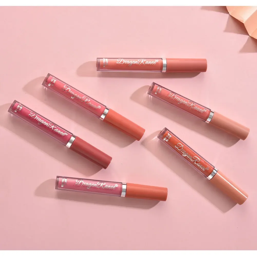 Набор пикантных жидких помад 3 шт. матовый бархатный блеск для губ глянцевая