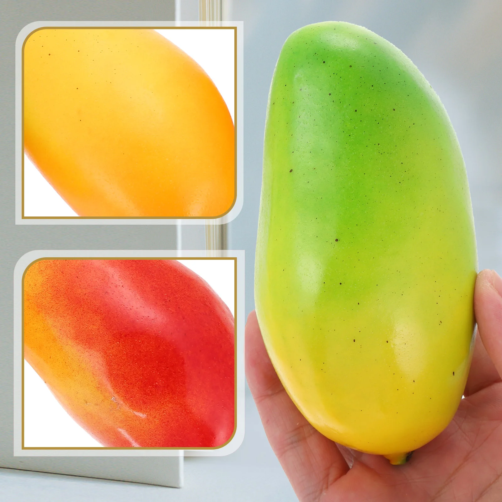 3 шт. имитация модели манго украшения для вечеринки пенопластовые фото домашние