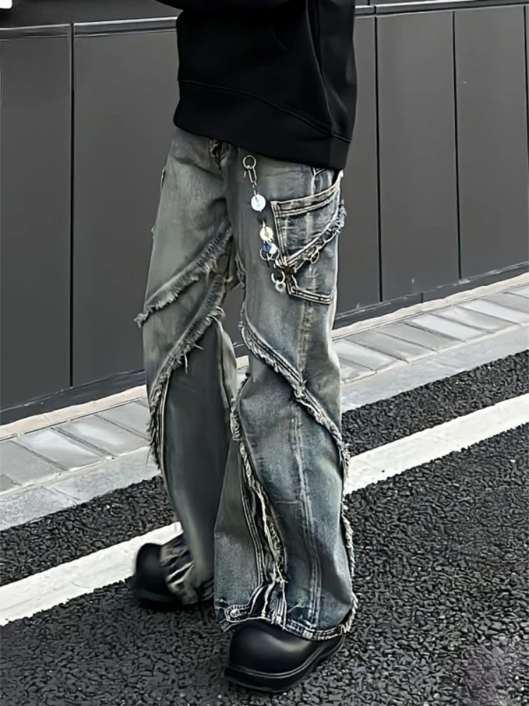 Женские винтажные джинсы в американском стиле однотонные повседневные