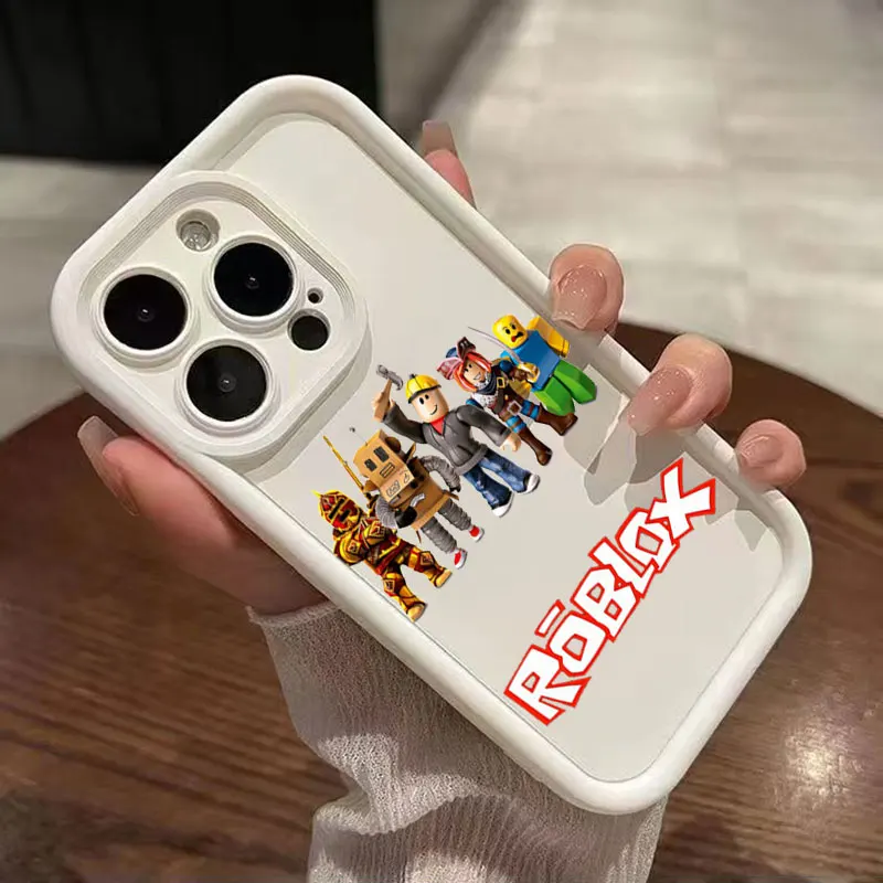 Фото Силиконовый чехол R-Robloxes для Samsung Galaxy S26 S25 S24 S23 S22 Ultra Plus S21 S20 FE, противоударный чехол №5