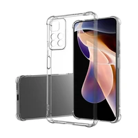 four corner anti fall airbag mobile phone case fine hole transparent tpu protection cover for xiaomi redmi note 10 11 pro 5g 11s