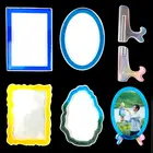 Фоторамка с держателем, форма для смолы, подставка для картин, силиконовая форма сделай сам, товары для изготовления кристаллической эпоксидной смолы