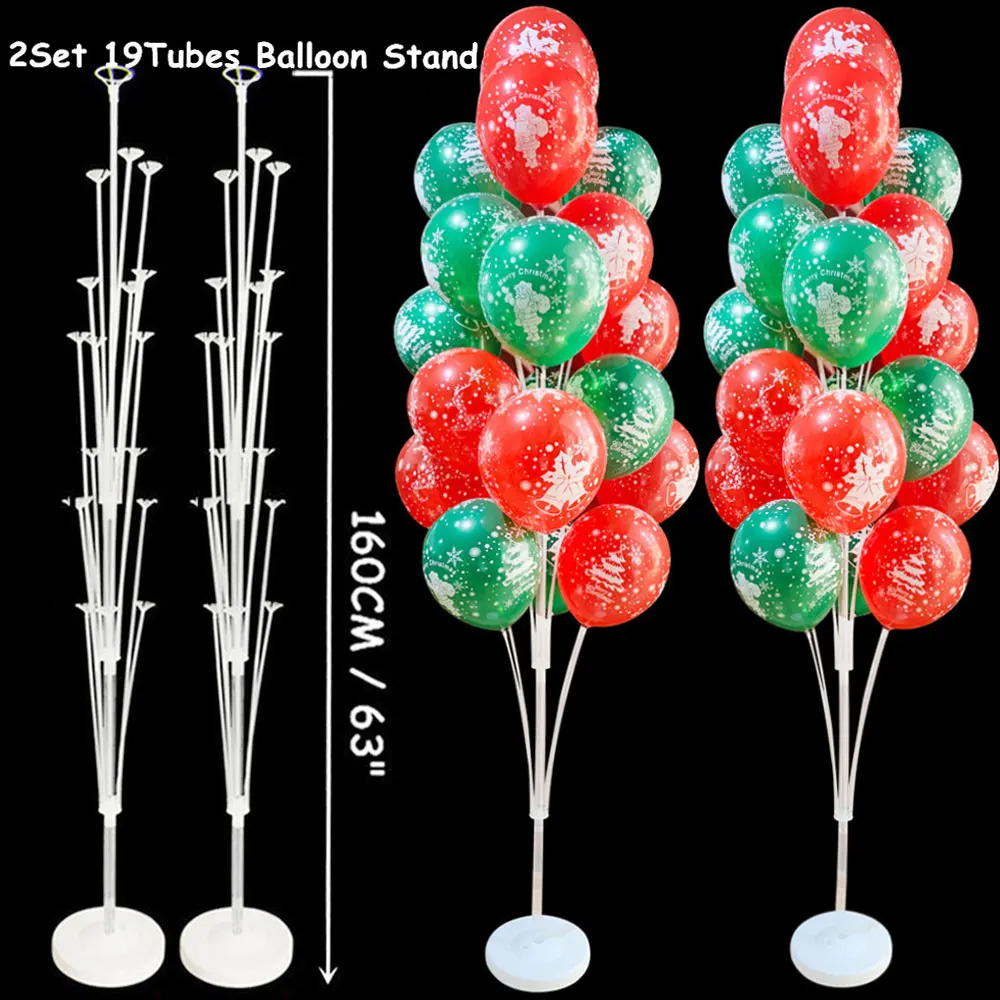 

Navidad Balloons Stand Holder Column Confetti Balloons Christmas Balls Birthday Ballon Kids Baby Shower Wedding Decor Noel