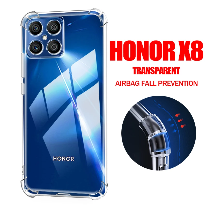 

For Honor X8 8A 8S 8X X6 X7 7A X9 9A 9S 9X 4G 5GPhone Case,Luxury Anti Burst Armour Airbag Corner Shockproof Gel Silicone Cover
