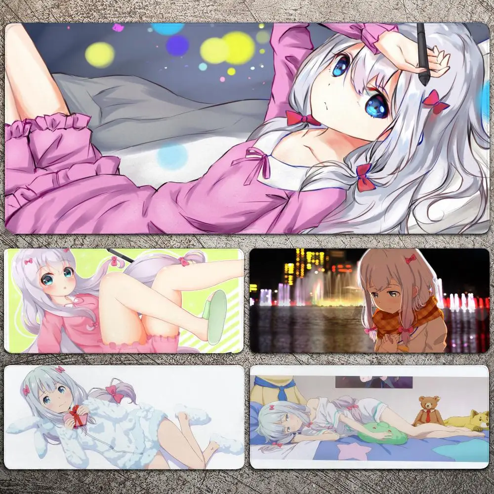 Коврик для мыши с рисунком аниме Izumi Sagiri большой игровой коврик утолщенный