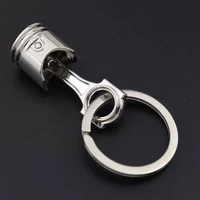 wholesale car keychain upgrade engine silver key ring zinc alloy keyring key fob euro for car lovers gift trinkets car supplies