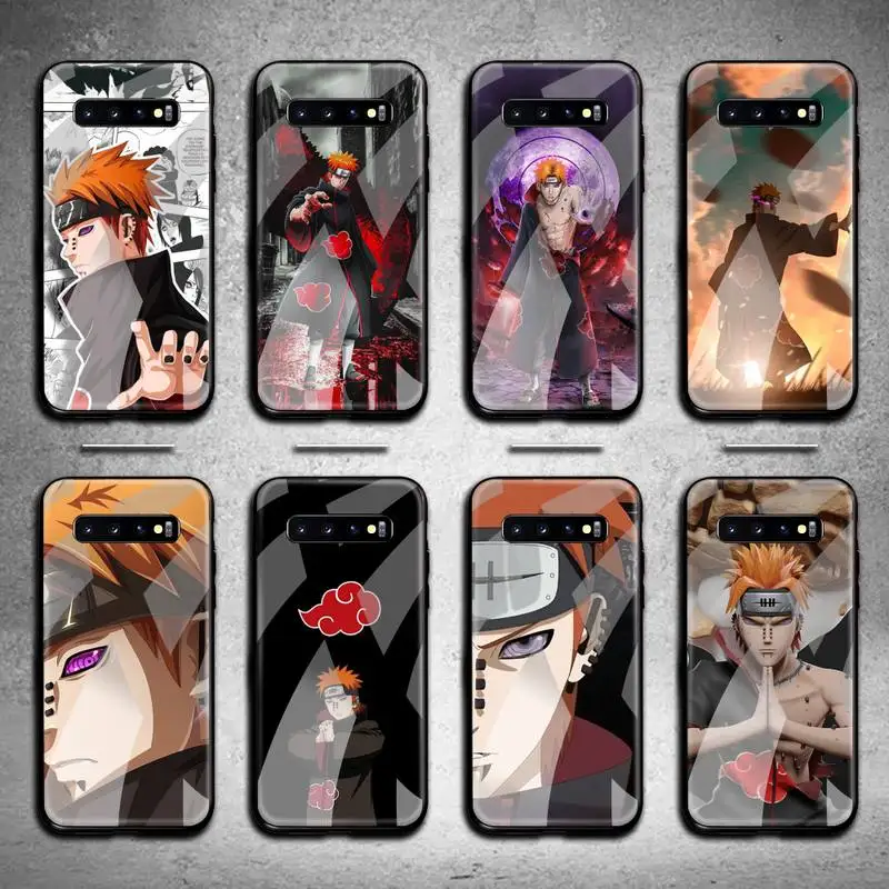 

Anime Naruto Pain Phone Case Tempered Glass For Samsung S20 Plus S7 S8 S9 S10 Note 8 9 10 Plus
