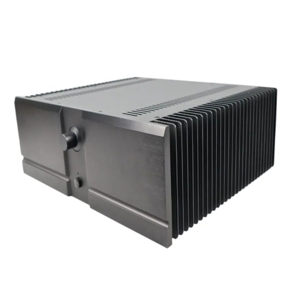 

Width 430mm Height 150mm Black All Aluminum Amplifier Chassis Class A Amplifier Housing Shell Enclosure / Case / DIY Box