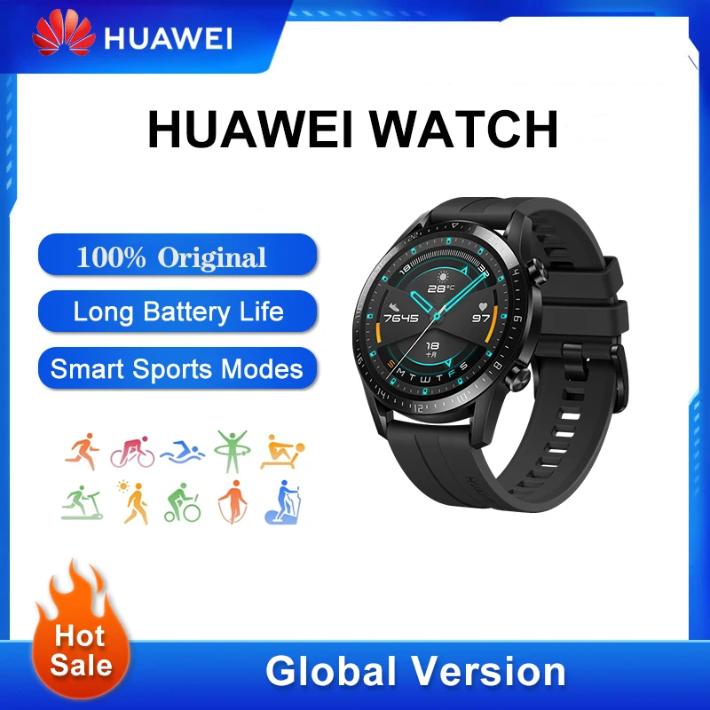 

Original Global Version HUAWEI Watch GT2 Smart Watch Heart Rate Sleep Tracker Waterproof Huawei SmartWatch GPS Fitness Tracker