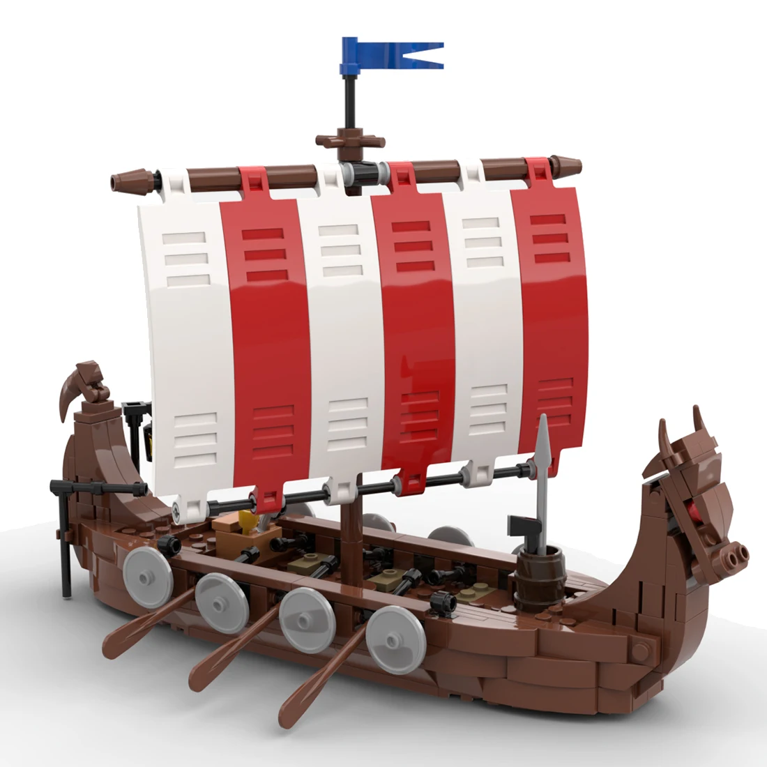 

Authorized MOC-98225 314parts The Viking Longship Medieval Themed Design Model - by bricks_fan_uy ( Ship in 1 - 3 Days )
