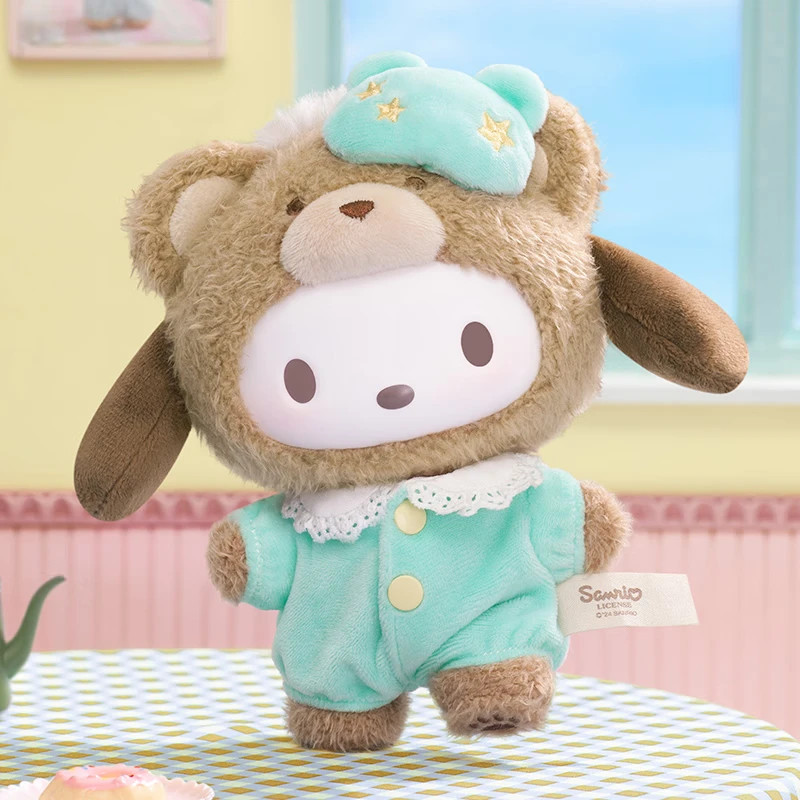 Подлинный Sanrio семья аниме латте виниловый плюшевый подвесной кулон Kuromi / Sinamorol