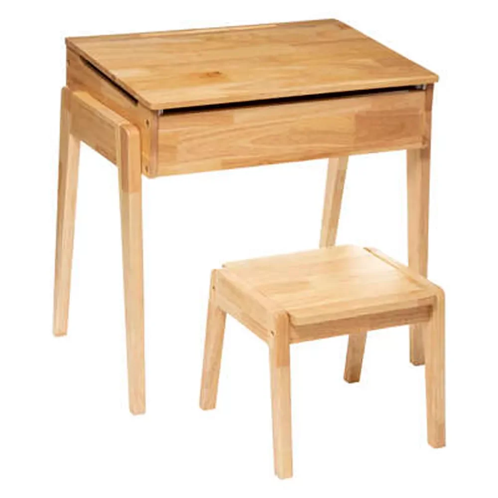 

Desk + stool "ROBIN" in wood-32x40,3x60cm