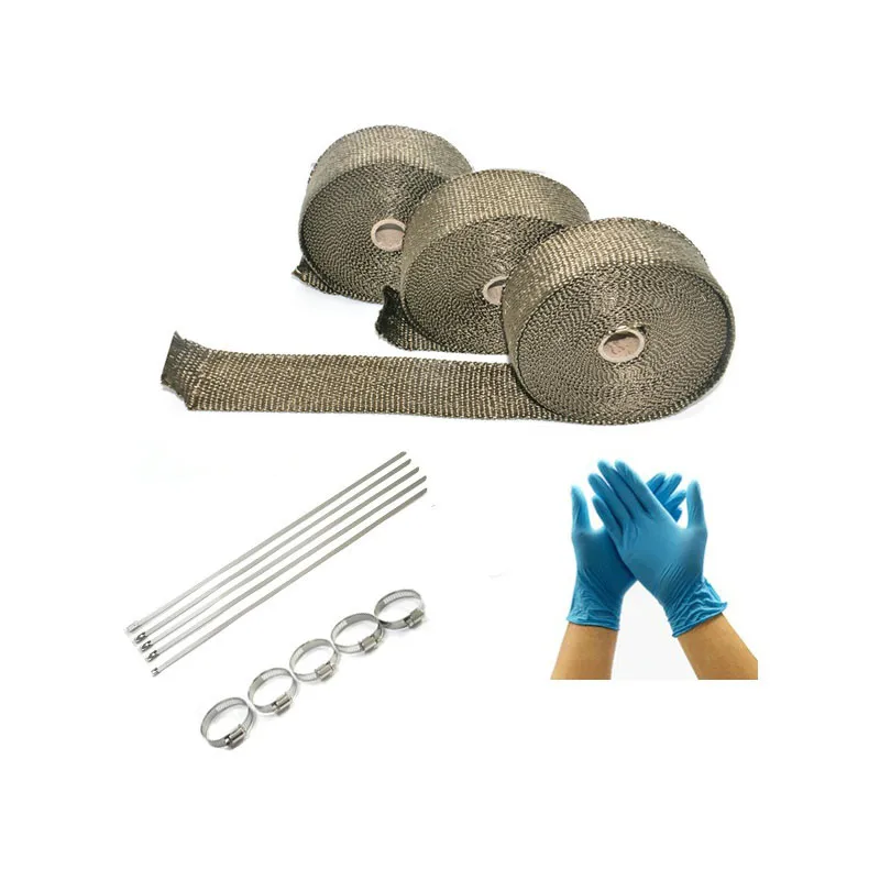 Универсальная Ткань для теплоизоляции выхлопной трубы мотоцикла защитный