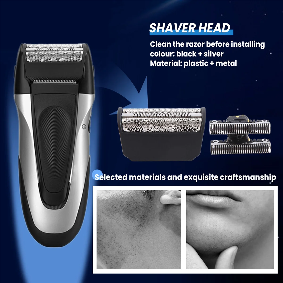 Экран из фольги 30B + лезвие для Braun 3 серии SmartControl 4000 SyncroPro и 7000 TriControl 5495 7505 7520 7650 195S