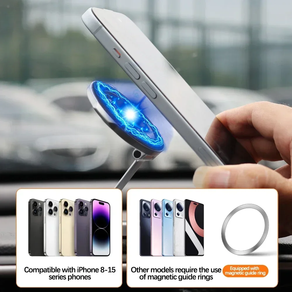 Прочный магнитный металлический держатель для автомобиля складной кронштейн на