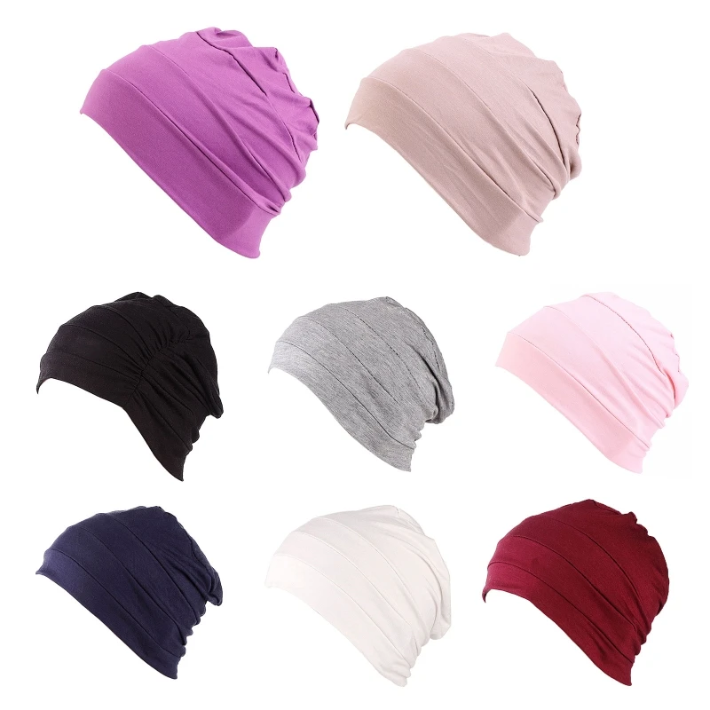 

449B Comfy Chemo Chemo Hats For Women Soft Cancer Hair Loss Skullies Beanie Cancer Headwear Under Hat