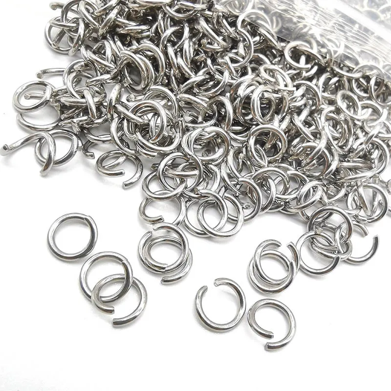

200pcs Stainless Steel Open Jump Rings For Jewelry Making Supplies DIY Double Loops Split Rings Connectors For Jewelry Findings