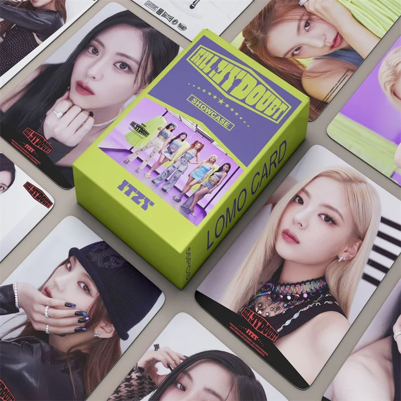 

55pcs/set ITZY Album KILL MY DOUBT Lomo Card Hwang Li-Chi Shin Yu-Jin Shin Yoo-Na Delicate Photo Card Printed Image Gift Kpop