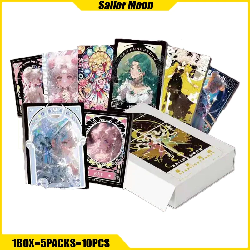 

Sailor Moon Cosmos Cards 2nd Anime Figure Playing Cards Mistery Box Board Game Booster Box Toy Birthday Gifts for Boys and Girls
