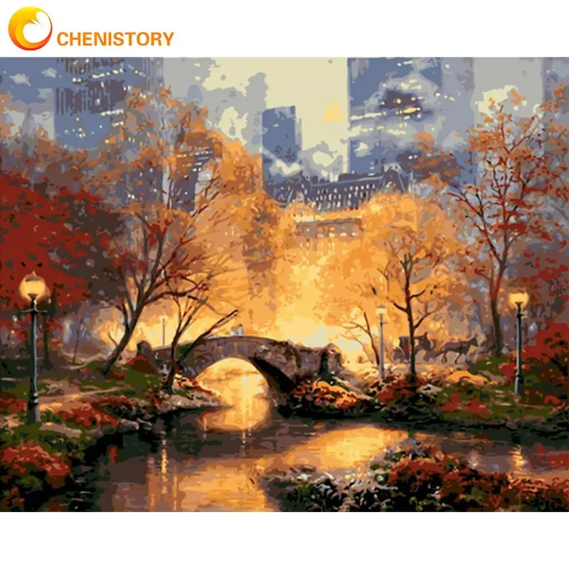 

CHENISTORY 60x75cm Diy Painting By Numbers With Frame Diy Craft Explode Acrylic Paint By Numbers For Adults Modern Home Decors