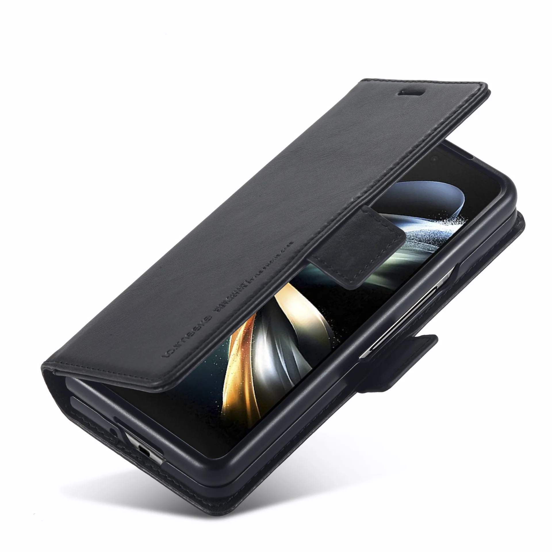 Складной кожаный чехол для Samsung Galaxy Z Fold 3 4 Fold4 Fold3 5G Магнитный защитный карт