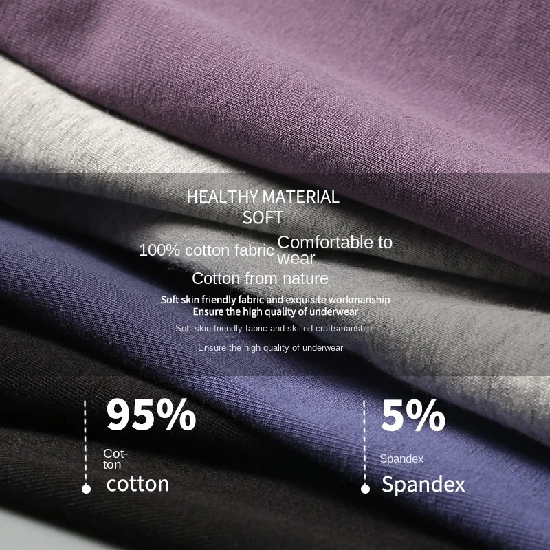 3pcs/Lot Magnetic Underwear Cotton Home Physiological Underwear Comfortable L-4XL Enlargement Men'S Boxers plus size