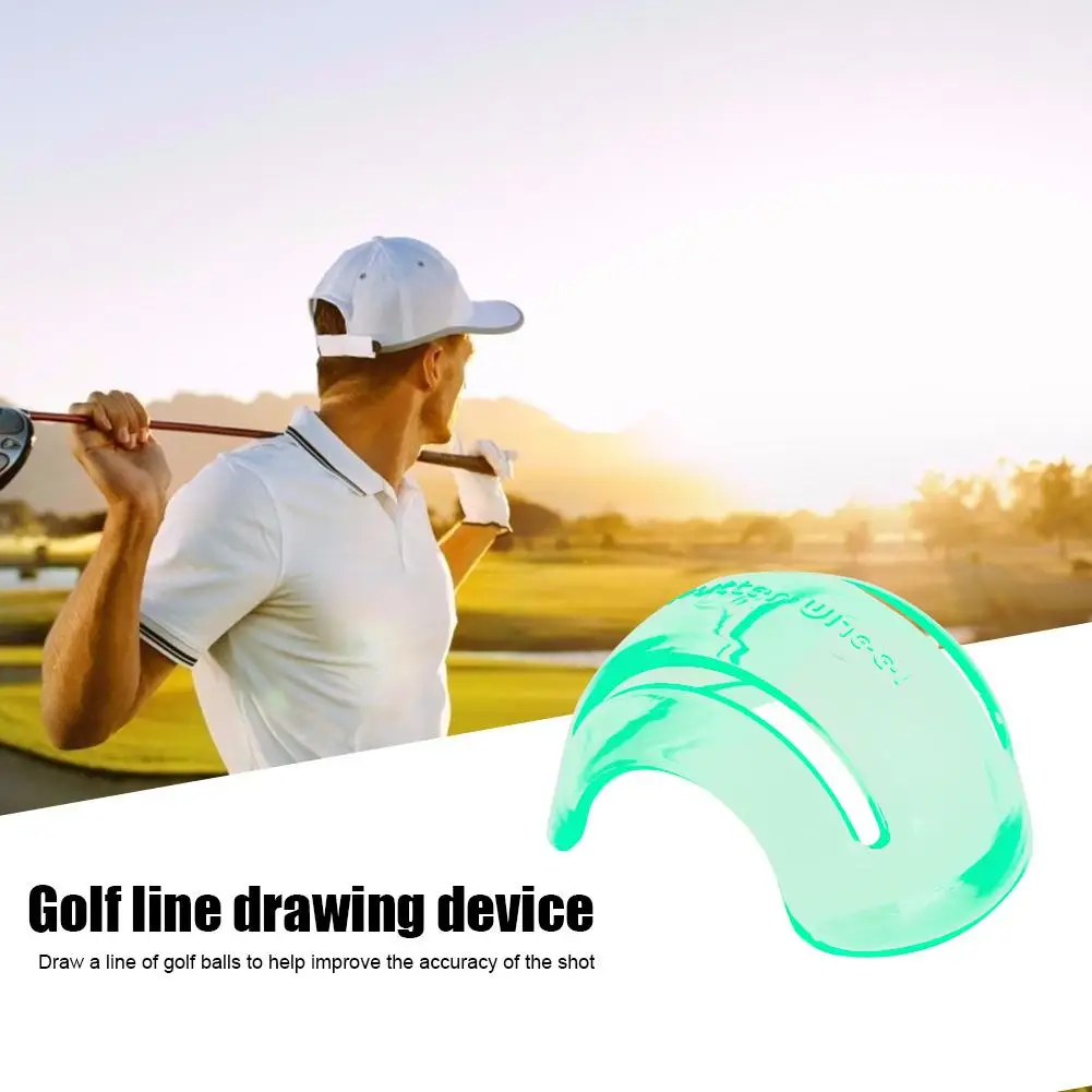 

Hot Sale Golf Ball Liner Delicate Design Transparent Golf Ball Alignment Line Marker Clip Template Alignment Mark Tool