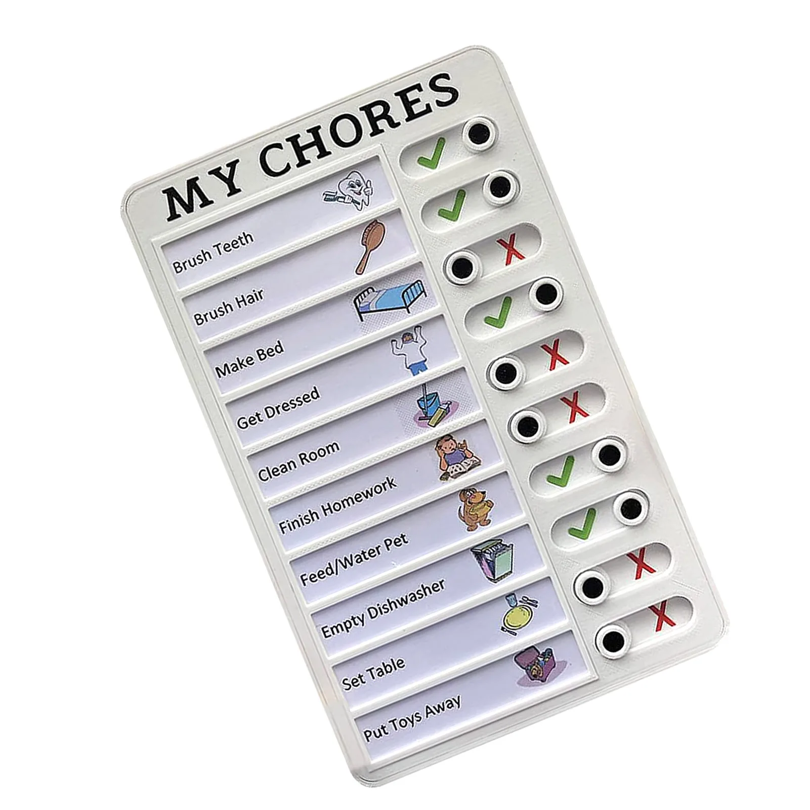 Chores Portable Memo Board Daily Schedule For Kids Detachable Form To Do List Notepad For Check Items And Form Good Habit