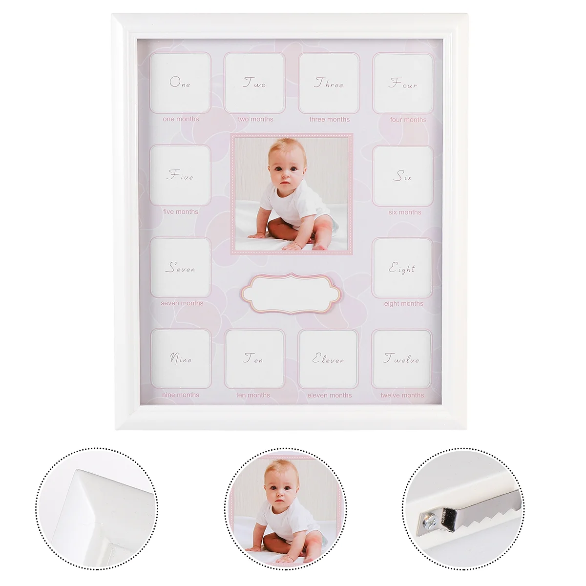 

Frame Photo Baby Year Picture First Keepsake Newborn 1St Months My Frames Month Record Growth Collage Gifts Infant Holder Shower