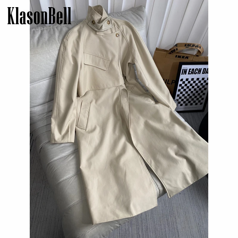 

Женский Асимметричный тренчкот средней длины с замком KlasonBell 8,23