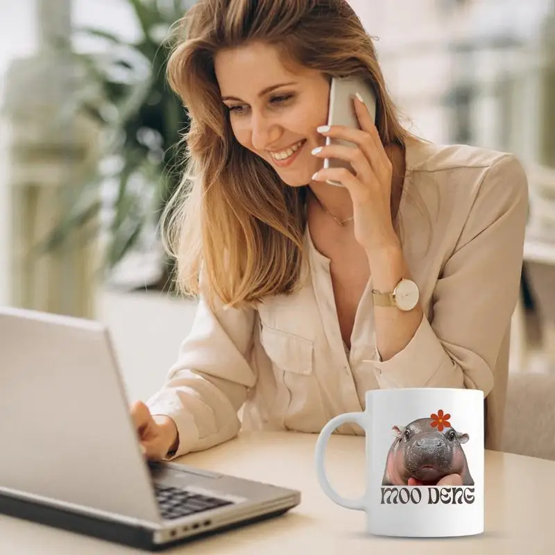 Кофейная кружка Бегемот милое зоопарковое животное 350 мл чашка для чая забавные