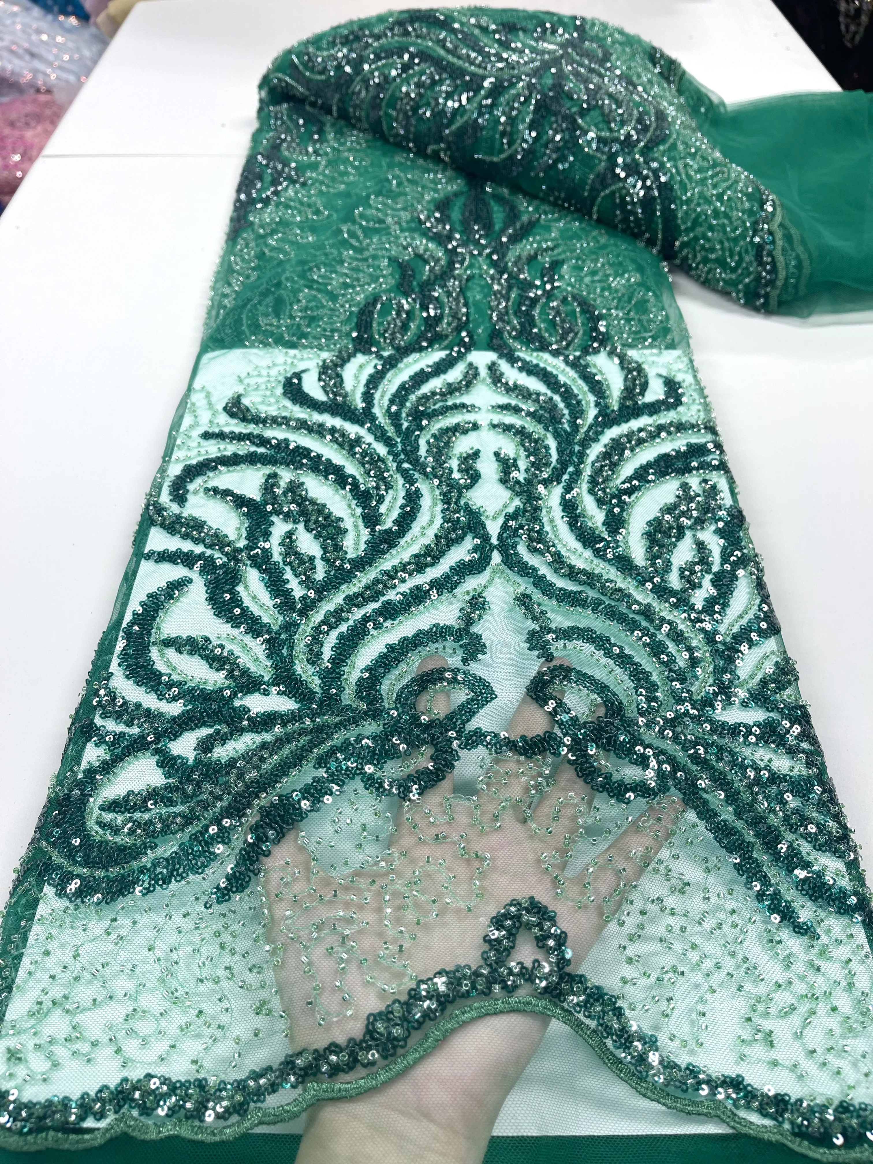 2022 Роскошный Розовый 3D цветок ручной работы стеклянный бисер с вышивкой новый