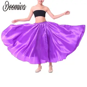 Falda de niña de baile flamenco o sevillanas de 5 volantes con topos -  FÑ-5V-TOP
