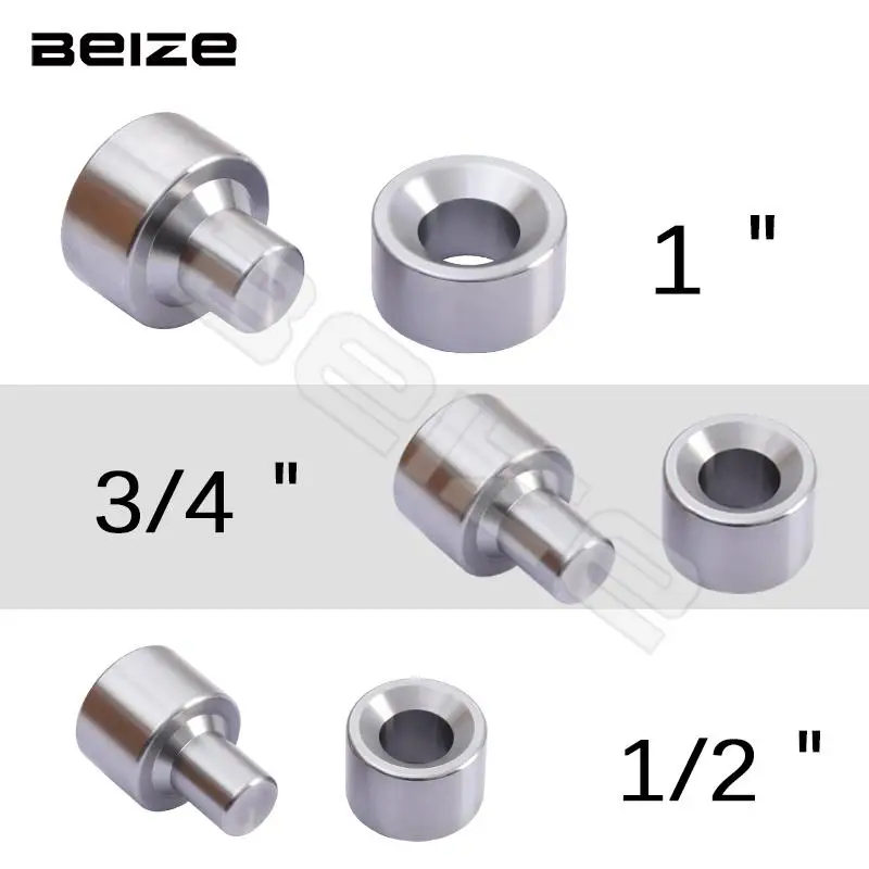 3 Pieces Homemake Round  Dimple Dies 1/2＂3/4＂1＂