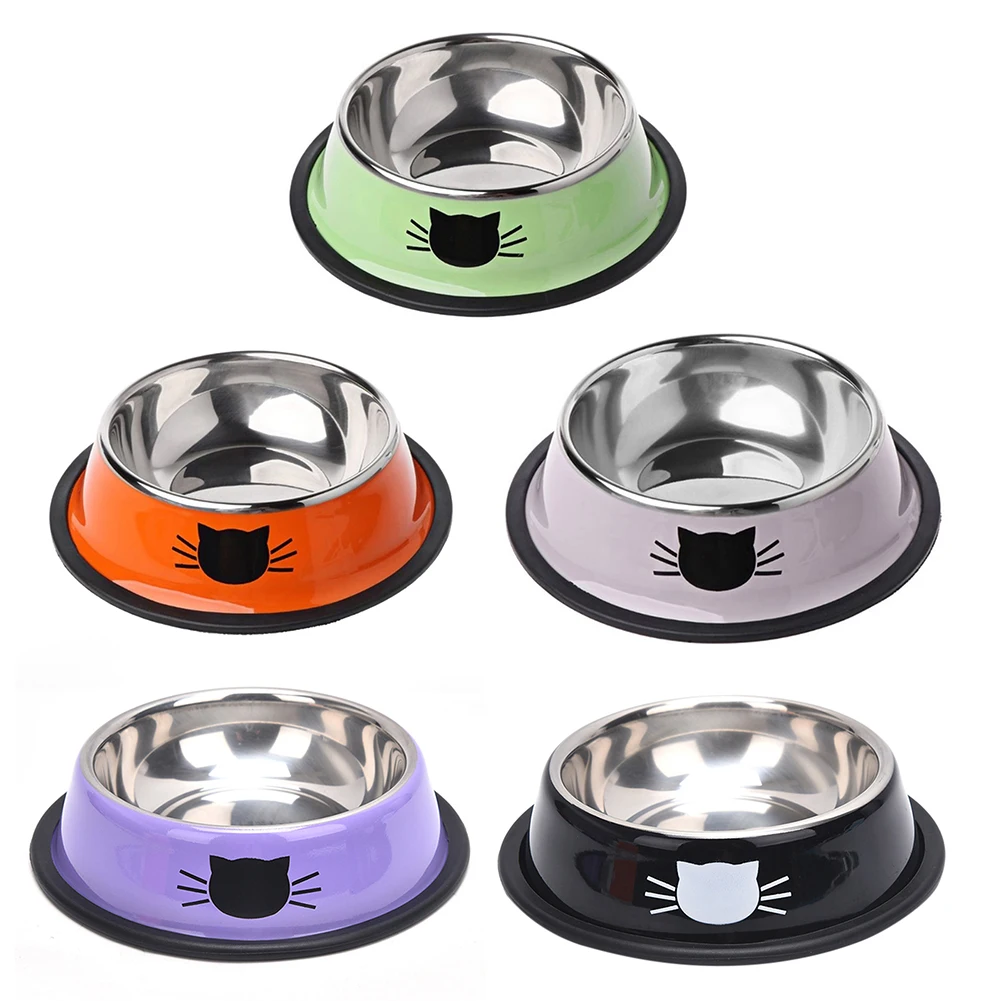 

Dog Cat Thick Non-slip Bowl Raised Height Elevated Container Water Anti-leak Bowl Anti-leak Drinking Bottle Pet Supplies
