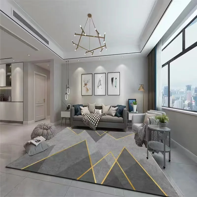 Скандинавский ковер для гостиной домашний журнального столика современный