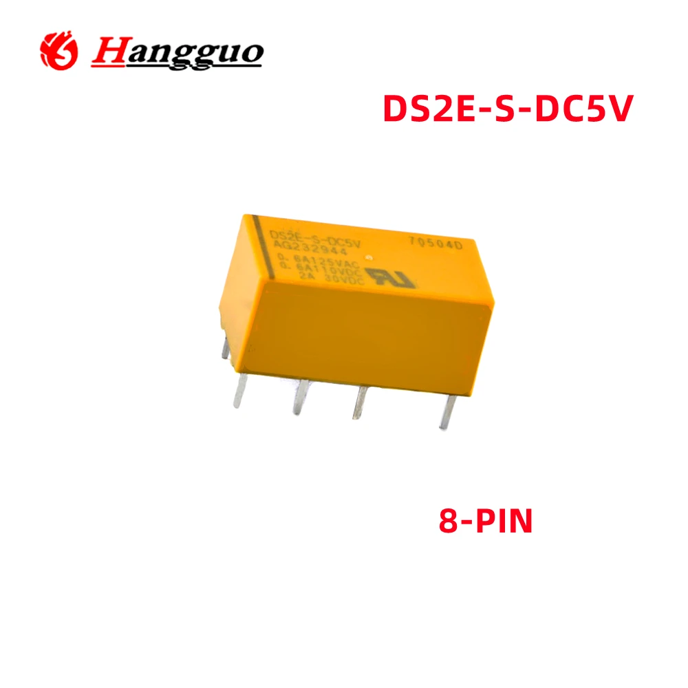 5 шт./лот оригинальное DS2E-S-DC5V DC12V DC24V DS2E-S В 12 24 два открытых закрытия 2A 8-контактное